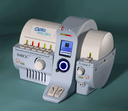 Imagen: Sistema intercom IMROC MRI de Optoacoustics, registrado en la FDA/CDRH (Foto cortesía de Optoacoustics).